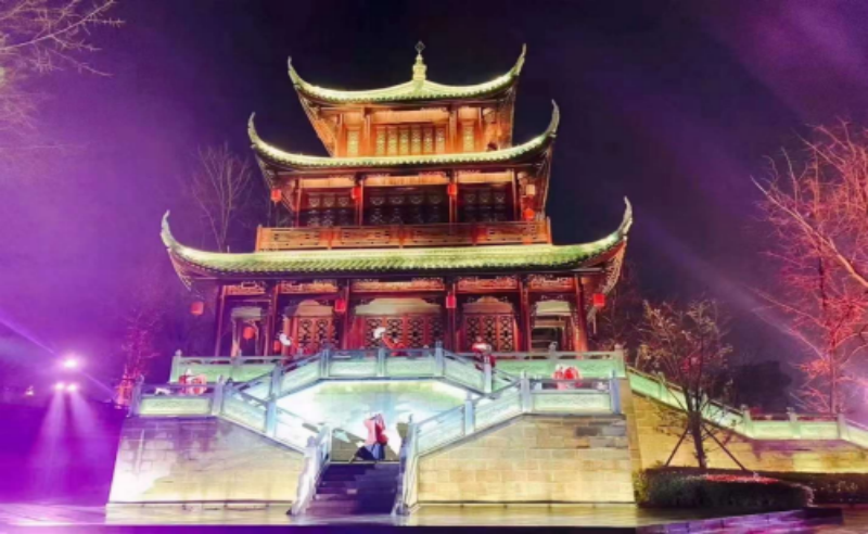 凤求凰相如故城夜游